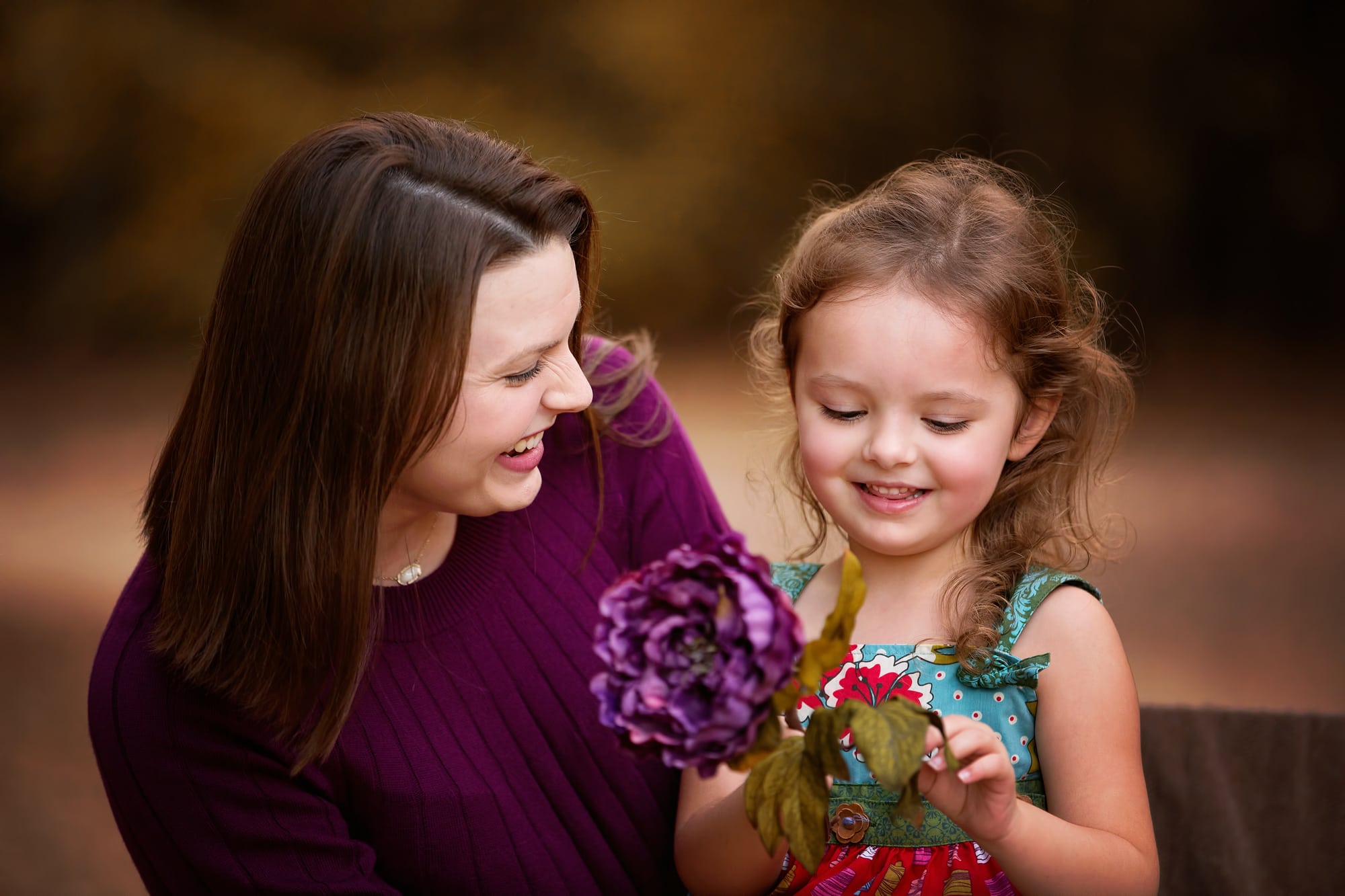 mother daughter in the park