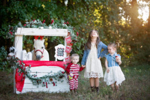 hot cocoa with a reindeer session