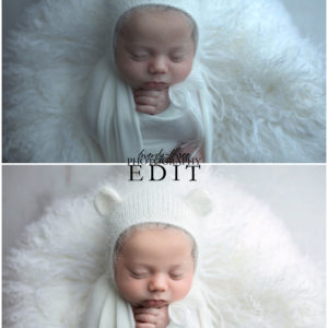 baby on white photo editing