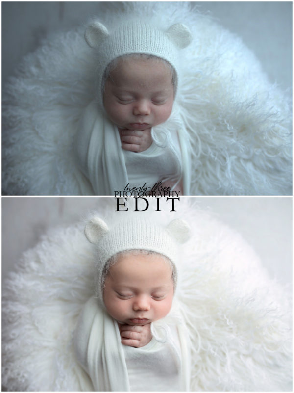 baby on white photo editing